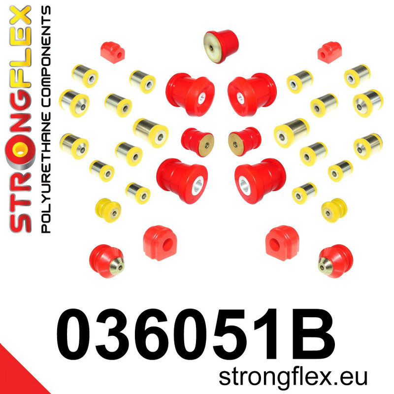 STRONGFLEX|036051B: Kompletny zestaw zawieszenia BMW Seria 1 II 11-19 F20/F21 RWD 3 VI 13-20 F30 F31 F34 F80 2 I