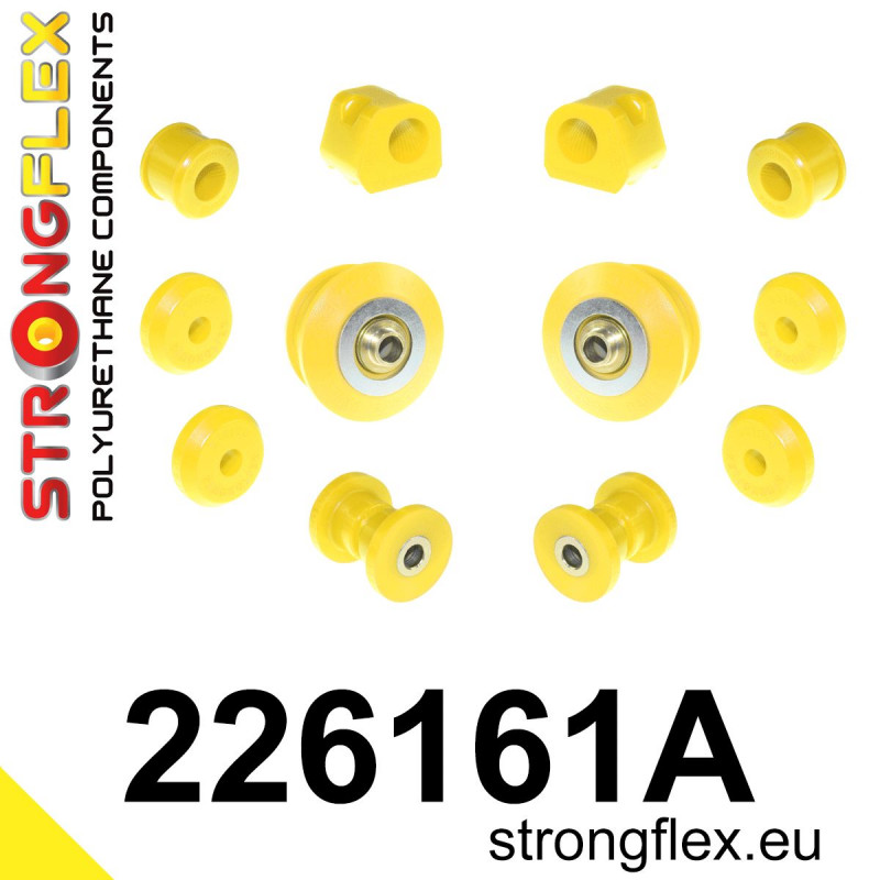 STRONGFLEX|226161A: Front suspension bush kit SPORT Seat Arosa 6H 98-04 Volkswagen Polo III 94-02 6N Lupo