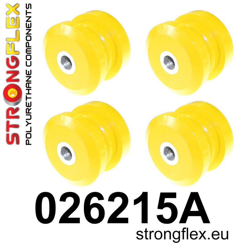 STRONGFLEX|026215A: Hintereachsträger - buchsensatz SPORT Audi 80/90 S2 RS2 B4 91-96 Quattro A4 S4 RS4 I 95-01 B5