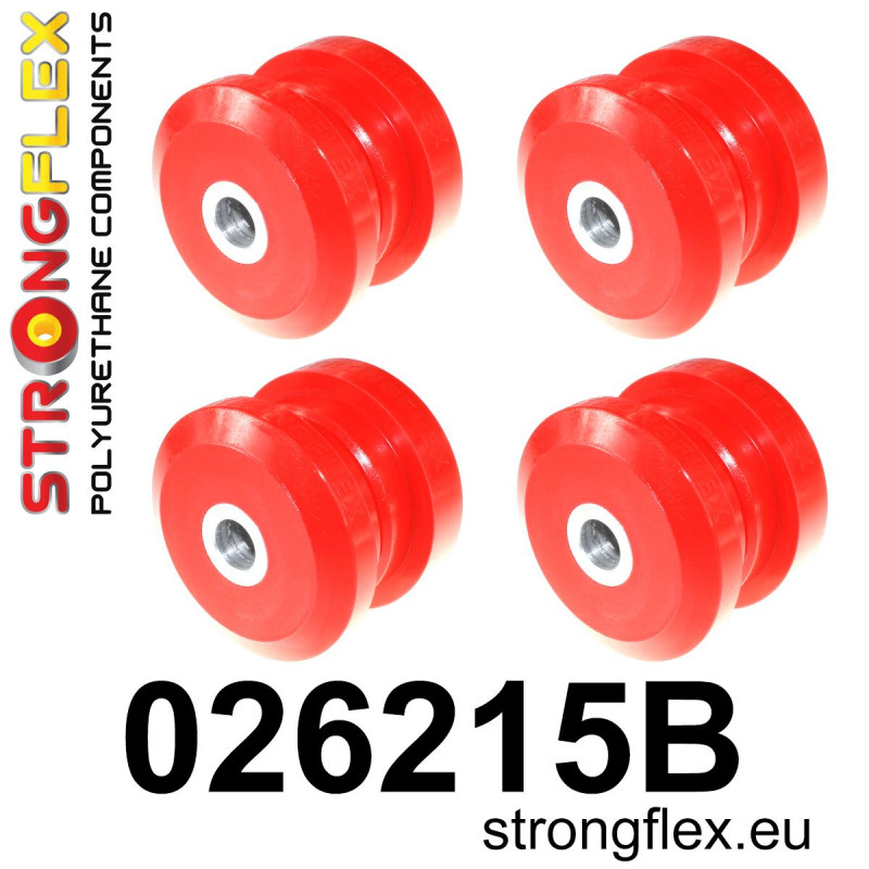 STRONGFLEX|026215B: Hintereachsträger - Buchsensatz Audi 80/90 S2 RS2 B4 91-96 Quattro A4 S4 RS4 I 95-01 B5 Sedan