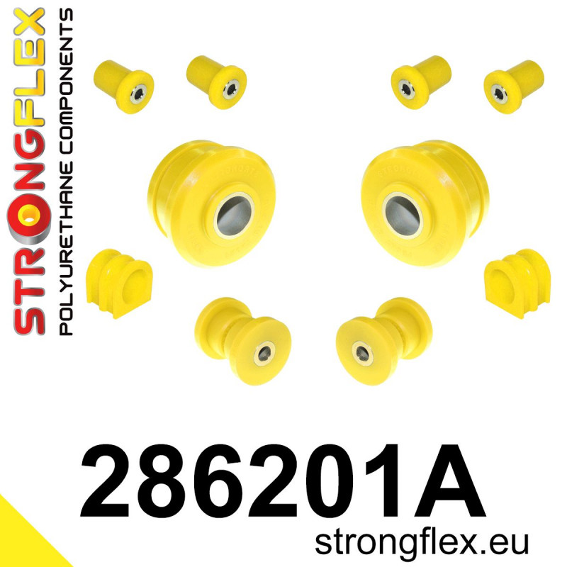 STRONGFLEX|286201A: Front suspension bush kit SPORT Nissan 370Z 09-20 Z34 Infiniti G IV G25/G35 G37 Q40 Q60 07-15