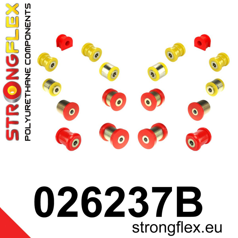 STRONGFLEX|026237B: Hinterradaufhängungssatz Audi A4/S4 RS4 II 01-05 B6 FWD Quattro III 05-08 B7 Seat Exeo 08-13