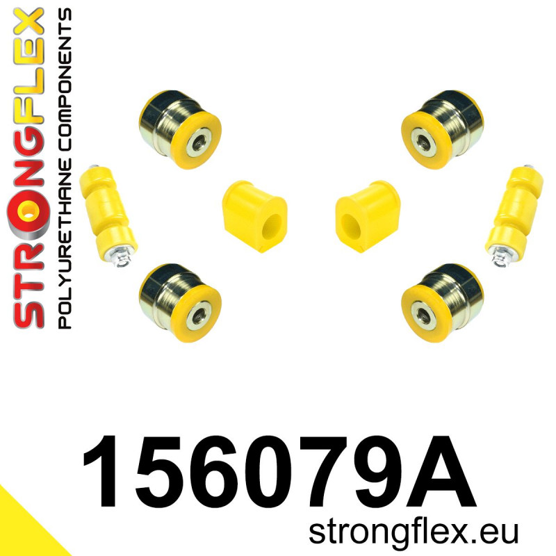 STRONGFLEX|156079A: Front suspension bush kit SPORT Renault 19 93-01 Thalia I/Symbol 99-08 Twingo II 07-14 Mégane