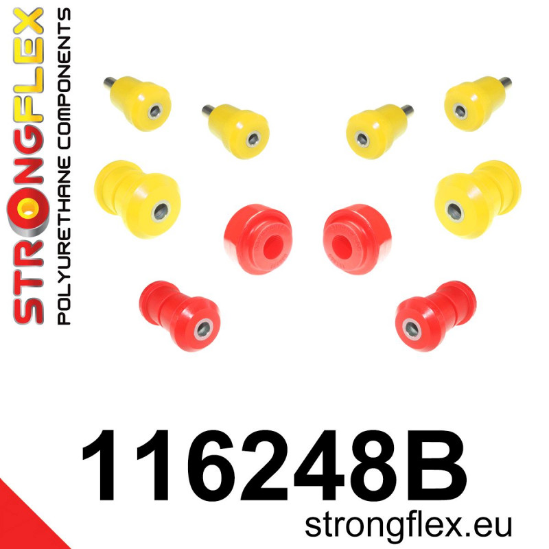 STRONGFLEX|116248B: Front suspension bush kit Mercedes Class S W140 91-98 CL C140