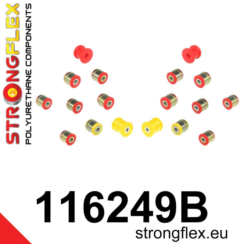 STRONGFLEX|116249B: Hinterradaufhängungssatz Mercedes Klasse S W140 91-98 CL C140