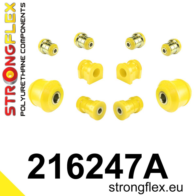 STRONGFLEX|216247A: Front suspension bush kit SPORT Lexus GS/F III 05-11 S190 IS 13-20 XE30 IV 12-20 L10 RC 14- XC10