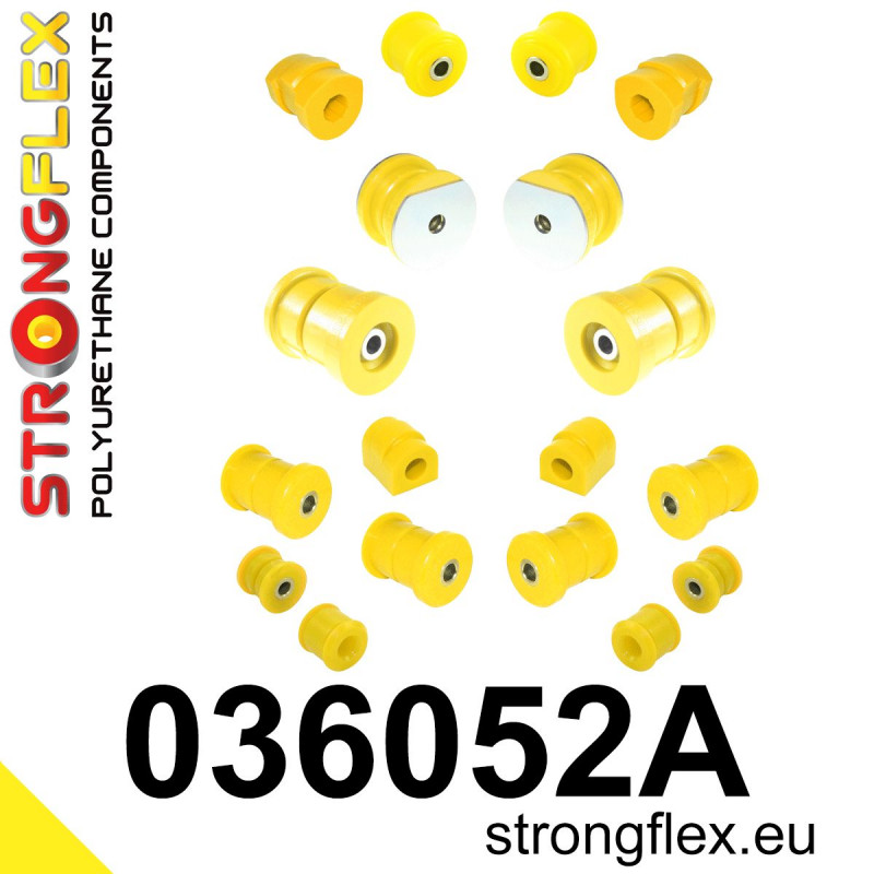 STRONGFLEX|036052A: Full suspension bush kit SPORT BMW Seria 5 II 81-88 E28 6 I 76-89 E24