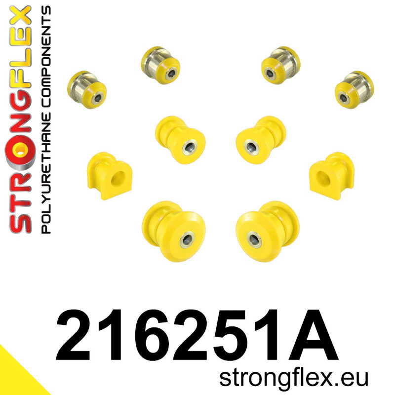 STRONGFLEX|216251A: Front suspension bush kit SPORT Lexus LS II 94-00 XF20 Toyota Century G50 97-17