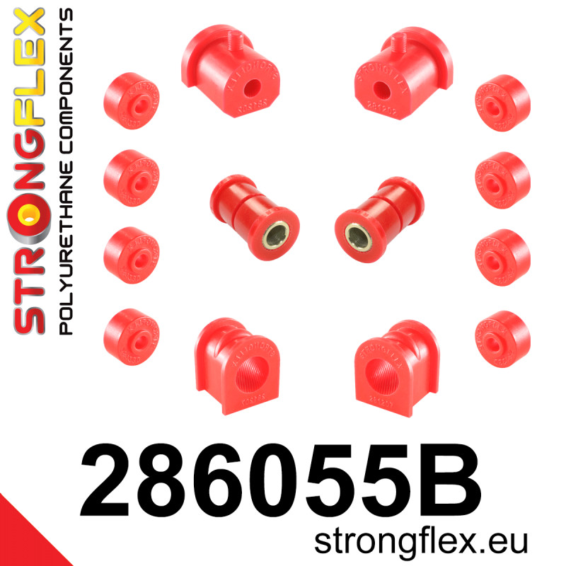 STRONGFLEX|286055B: Polyurethan Buchsensatz Vorderachse Nissan Micra II 92-02