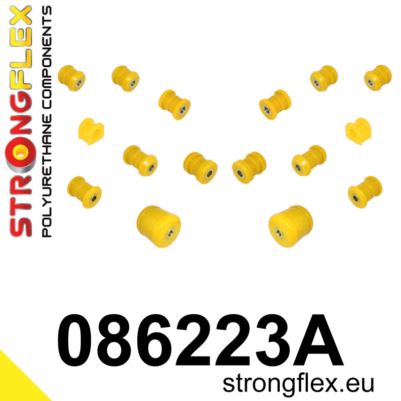 STRONGFLEX|086223A: Rear suspension polyurethane bush kit SPORT Honda Prelude V 96-01 BB