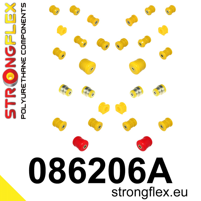 STRONGFLEX|086206A: Federungssatz- SPORT Honda Prelude V 96-01 BB