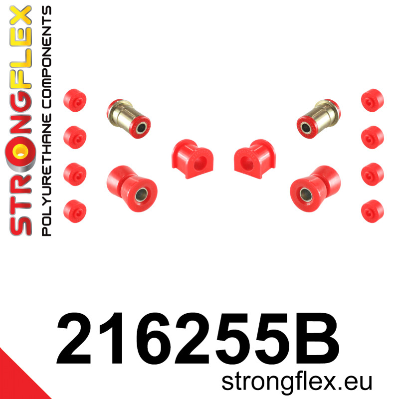 STRONGFLEX|216255B: Front suspension bush kit Toyota Corolla V 83-90 E80 RWD 83-87