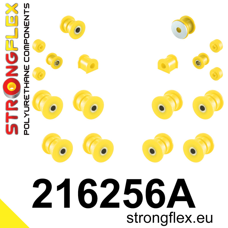 STRONGFLEX|216256A: Rear suspension bush kit SPORT Toyota Corolla V 83-90 E80 RWD 83-87