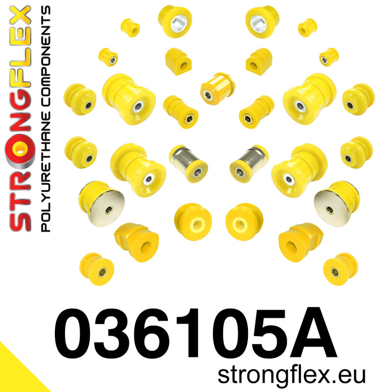 STRONGFLEX|036105A: Full suspension bush kit SPORT BMW Seria 3 III 90-99 E36 92-99