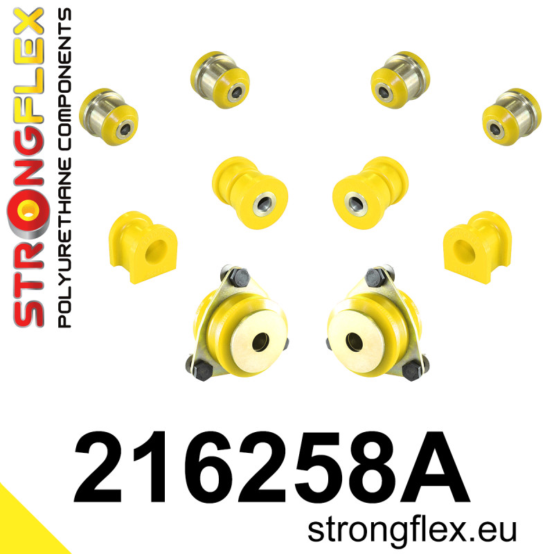 STRONGFLEX|216258A: Front suspension bush kit SPORT Lexus LS I 89-94 XF10 Toyota