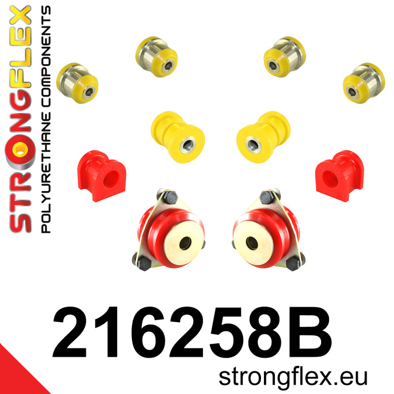 STRONGFLEX|216258B: Front suspension bush kit Lexus LS I 89-94 XF10 Toyota