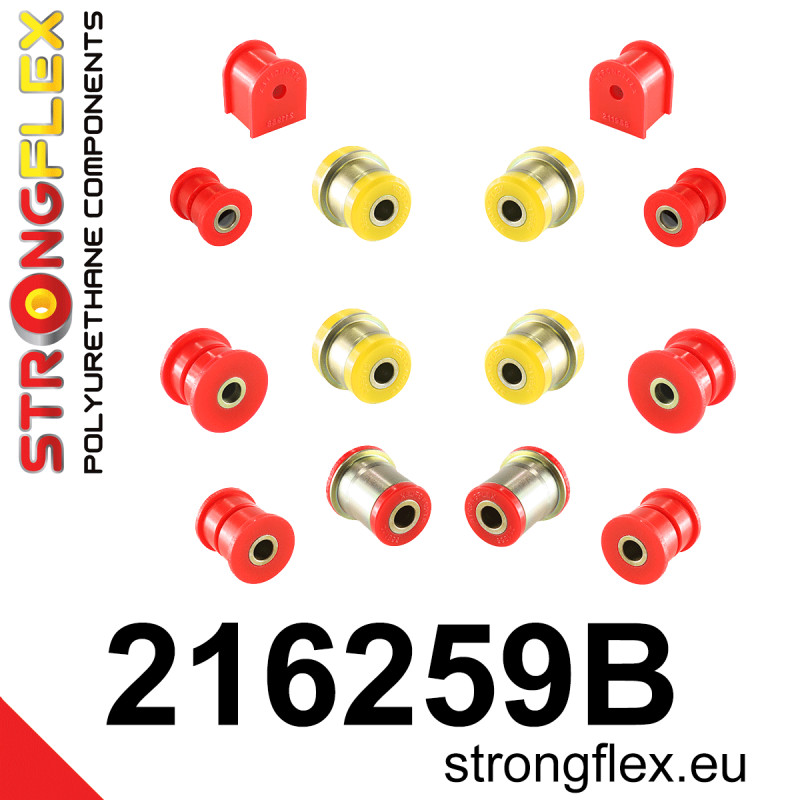 STRONGFLEX|216259B: Zestaw zawieszenia tylnego Lexus LS I 89-94 XF10 Toyota