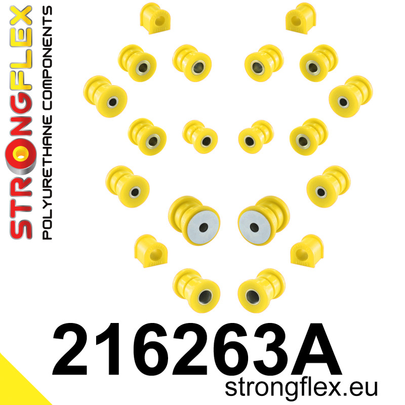 STRONGFLEX|216263A: Full suspension bush kit SPORT Toyota Celica V 89-93