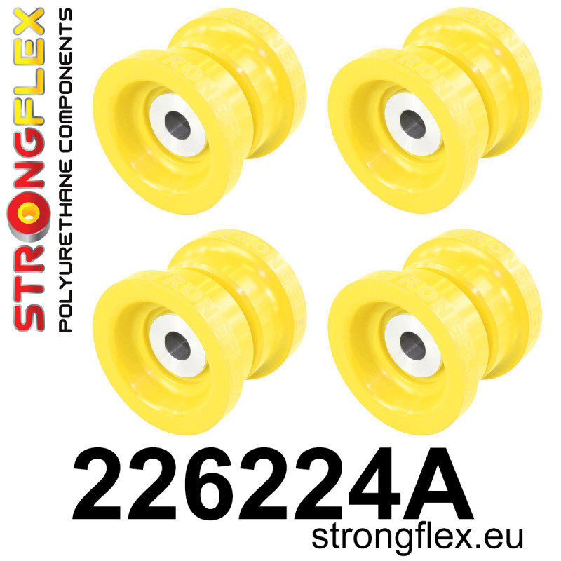 STRONGFLEX|226224A: Front subframe bush kit SPORT Audi A6/S6 RS6 C5 97-04 Quattro Allroad FWD A4 S4 RS4 I 95-01 B5