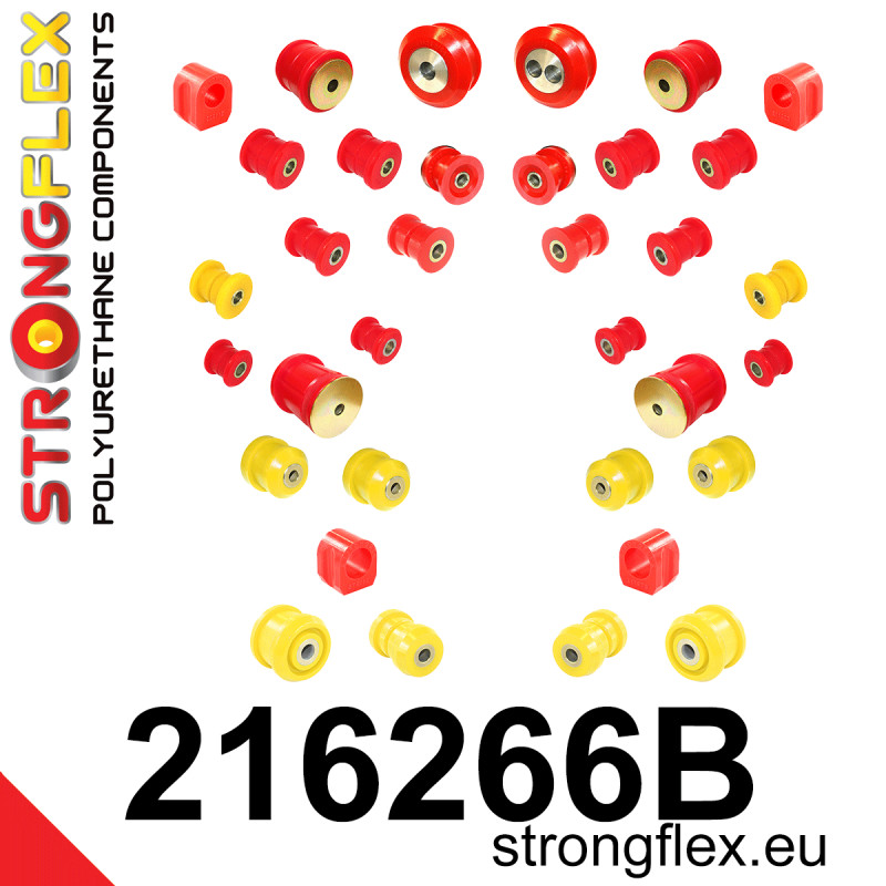 STRONGFLEX|216266B: Kompletny zestaw zawieszenia Toyota Aristo I 91-97 S140 Lexus