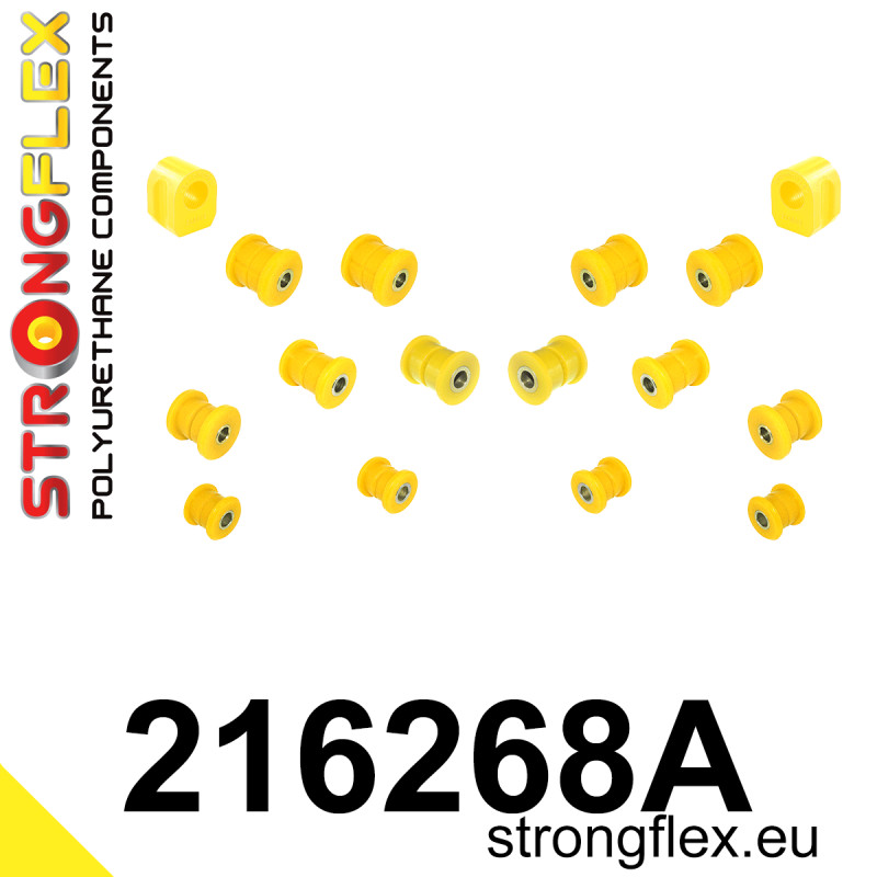 STRONGFLEX|216268A: Rear suspension bush kit SPORT Toyota Aristo I 91-97 S140 Lexus