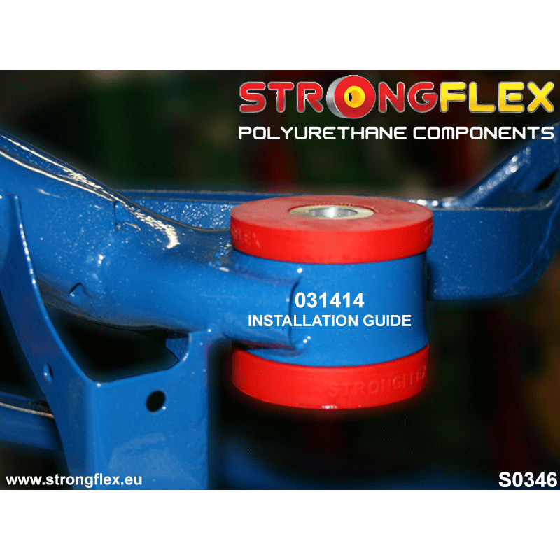 STRONGFLEX|036119A: Zestaw tulei tylnego wózka SPORT BMW Seria 3 IV 98-07 E46 97-06 rwd 00-06 M3 xi/xd 00-04