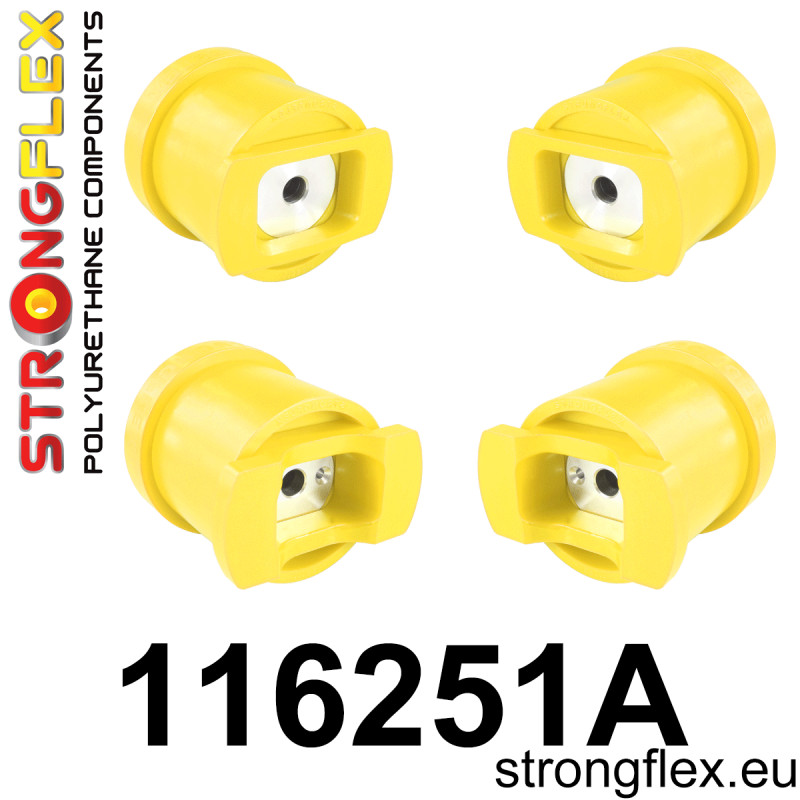 STRONGFLEX|116251A: Zestaw tulei przedniego wózka SPORT Mercedes Klasa S W140 91-98 CL C140