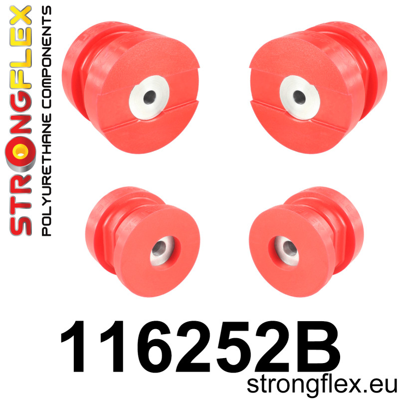 STRONGFLEX|116252B: Rear subframe bush kit Mercedes Class S W140 91-98 CL C140