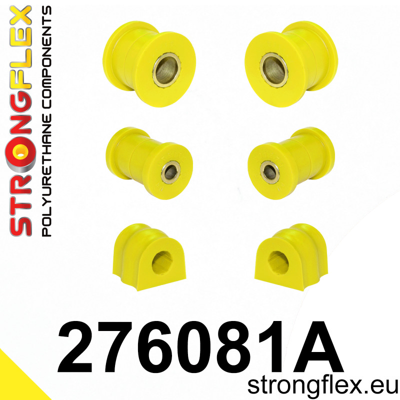 STRONGFLEX|276081A: Zestaw poliuretanowy przedniego zawieszenia SPORT Saab 9-2X 04-06 Subaru Impreza II 00-07 GD GG