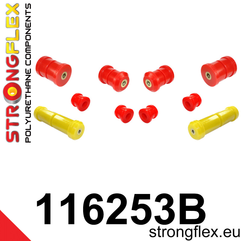 STRONGFLEX|116253B: Zestaw przedniego zawieszenia Mercedes Klasa C W202 93-01 CLK W208 97-03 SLK R170 96-04