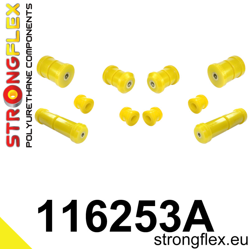 STRONGFLEX|116253A: Front suspension bush kit SPORT Mercedes Class C W202 93-01 CLK-Class W208 97-03 SLK R170 96-04