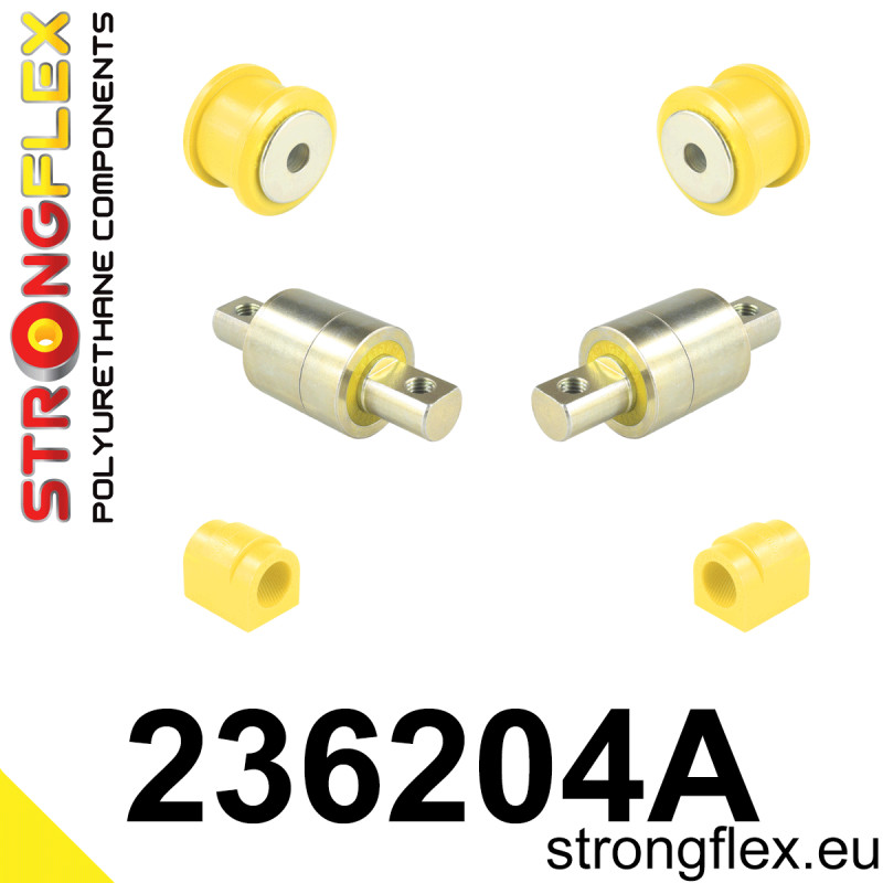 STRONGFLEX|236204A: Front suspension bush kit SPORT Volvo S80 I 98-06 V70 XC/XC70 01- -07 S60 00-10 FWD AWD II