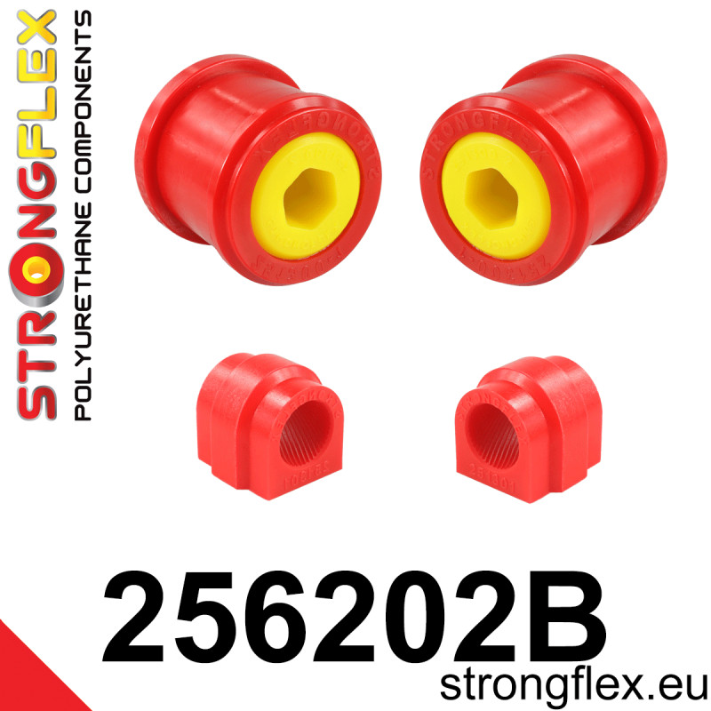 STRONGFLEX|256202B: Vorderachsbuchsen Satz Mini R50/R52/R53