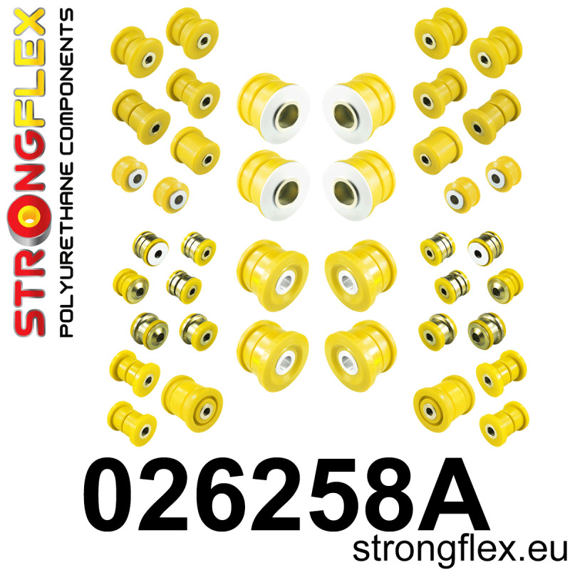 STRONGFLEX|026258A: Full suspension polyurethane bush kit SPORT Audi Q7/SQ7 4L 05-15 Volkswagen Touareg I 02-10