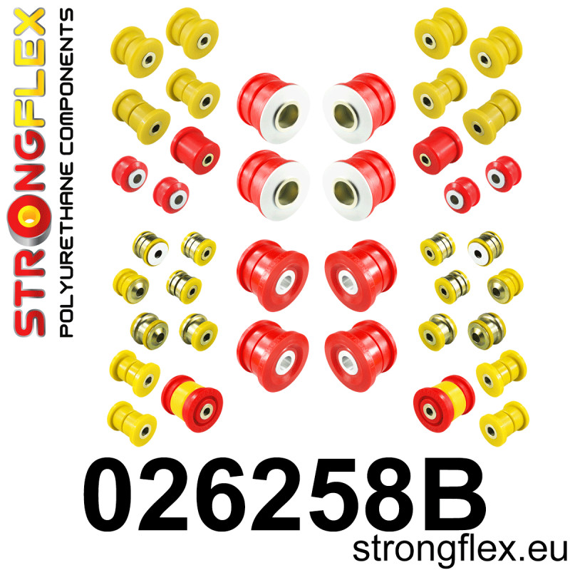 026258B: Full suspension polyurethane bush kit