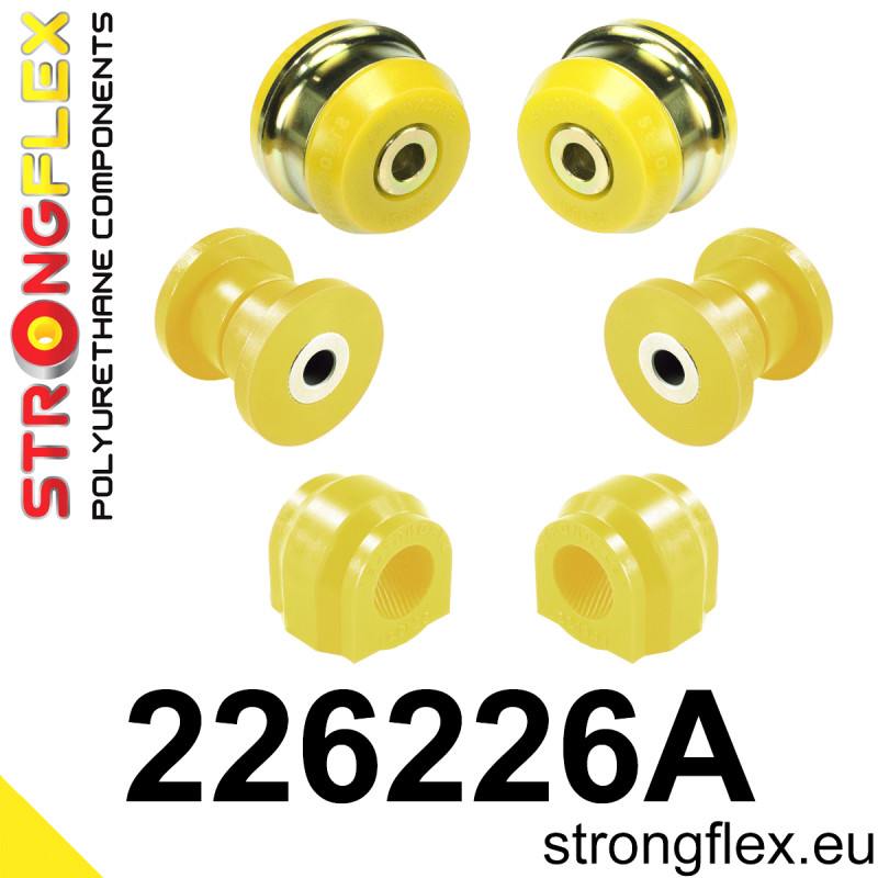 STRONGFLEX|226226A: Front suspension bush kit SPORT Audi A3/S3 RS3 III 13-21 8V FWD 15-21 Quattro Volkswagen Touran