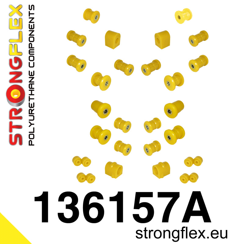 136157A - Zestaw poliuretanowy zawieszenia przedniego i tylnego SPORT - Poliuretan strongflex.eu