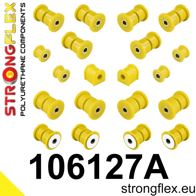 STRONGFLEX|106127A: Polyurethan Buchsensatz Hinterachse SPORT Mazda MX-5/Miata Roadster I 89-98