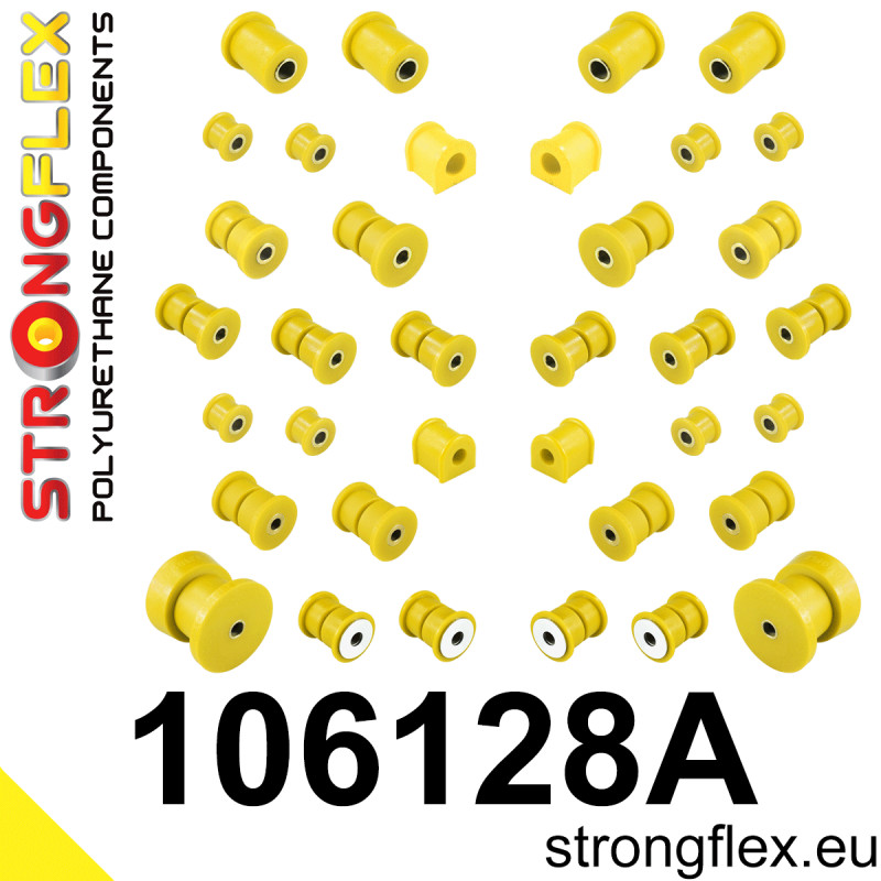 STRONGFLEX|106128A: Full suspension polyurethane bush kit SPORT Mazda MX-5/Miata Roadster I 89-98