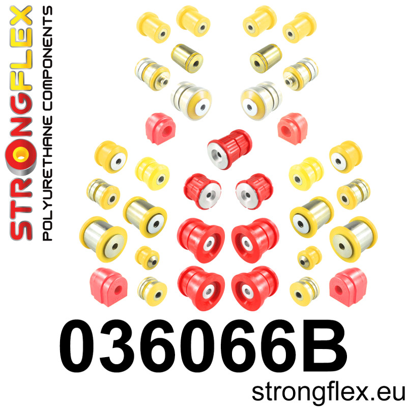 STRONGFLEX|036066B: Full suspension polyurethane bush kit BMW Seria 5 VI 09-17 F10/F11 F07 10-17 Sedan xDrive 6 III