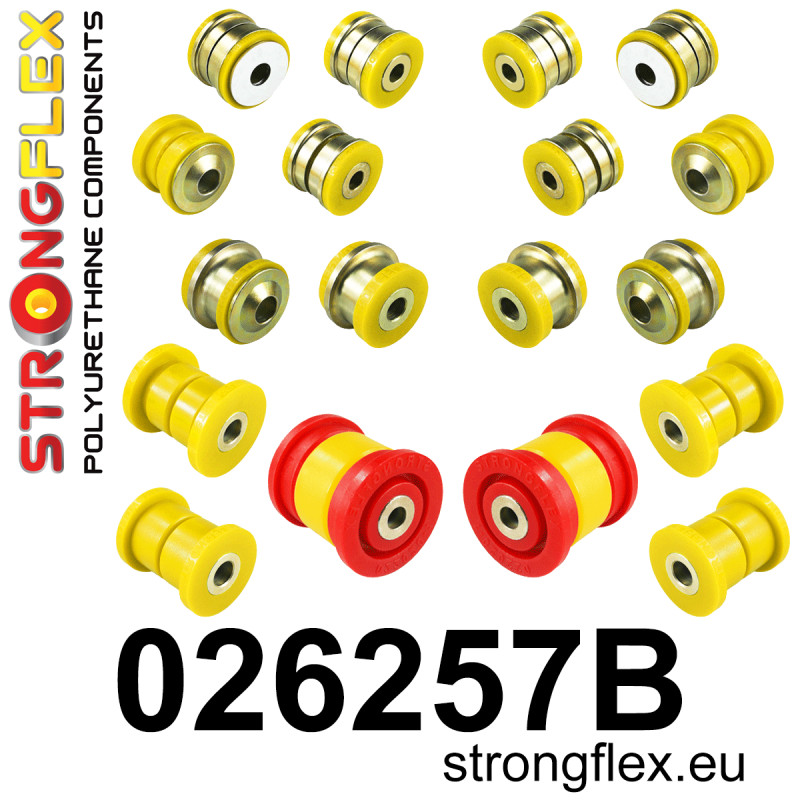 STRONGFLEX|026257B: Hinterachsbuchsen Satz Audi Q7/SQ7 4L 05-15 Volkswagen Touareg I 02-10 Porsche Cayenne II 10-17