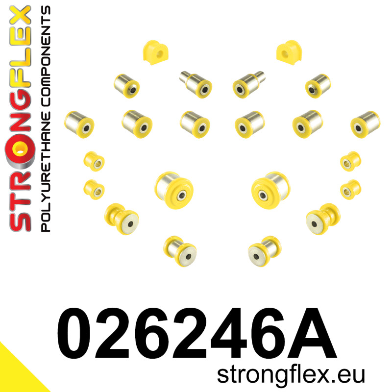 STRONGFLEX|026246A: Rear suspension bush kit SPORT Audi A8/S8 D2 94-02 FWD