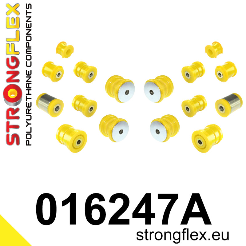 STRONGFLEX|016247A: Rear suspension bush kit SPORT Alfa Romeo 159 05-11 type 939 Brera 05-10