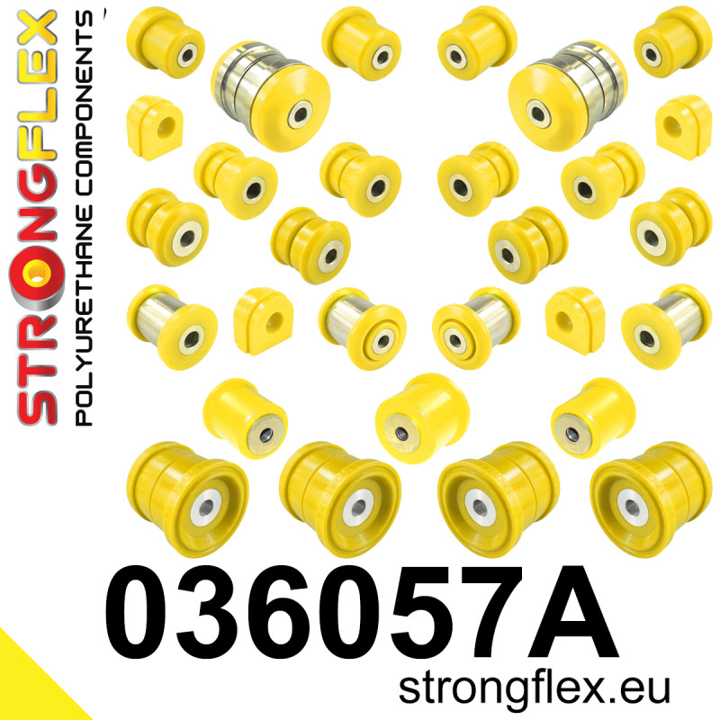 STRONGFLEX|036057A: Full suspension polyurethane bush kit SPORT BMW X6 I 07-14 E71/E72 X5 II 06-13