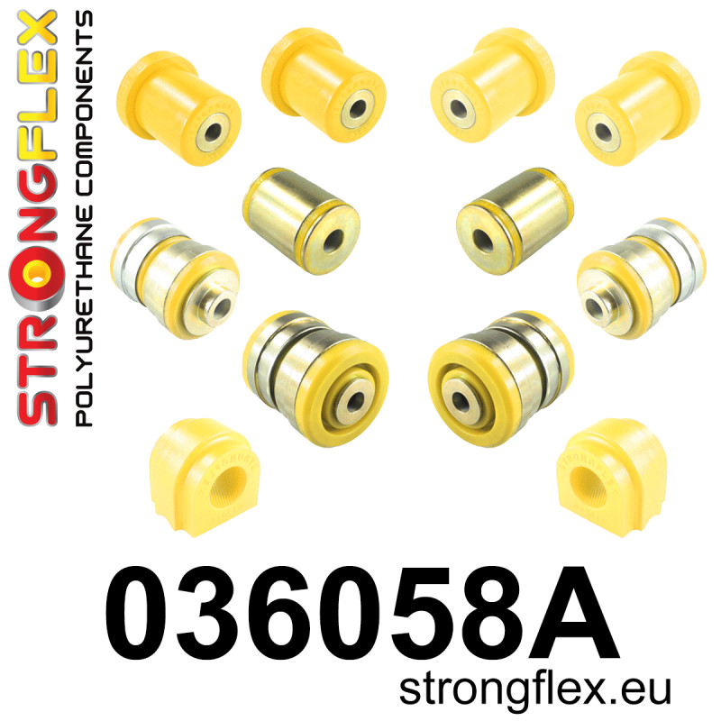 STRONGFLEX|036058A: Front suspension bush kit SPORT BMW Seria 5 VI 09-17 F10/F11 F07 10-17 Sedan RWD Touring 6 III