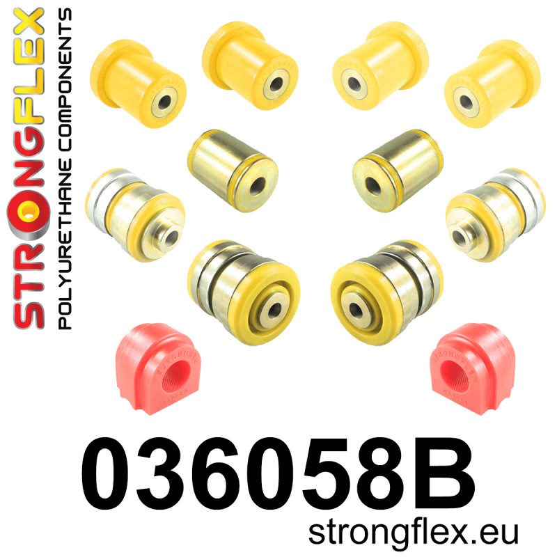 STRONGFLEX|036058B: Front suspension bush kit BMW Seria 5 VI 09-17 F10/F11 F07 10-17 Sedan RWD Touring 6 III 11-18