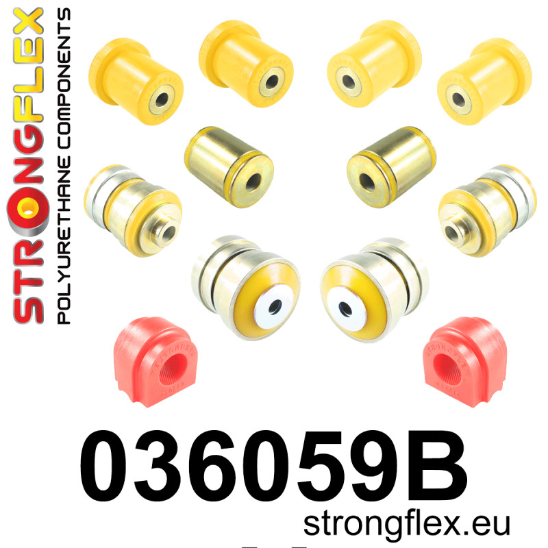 STRONGFLEX|036059B: Front suspension bush kit BMW Seria 5 VI 09-17 F10/F11 F07 10-17 Sedan xDrive Touring 6 III