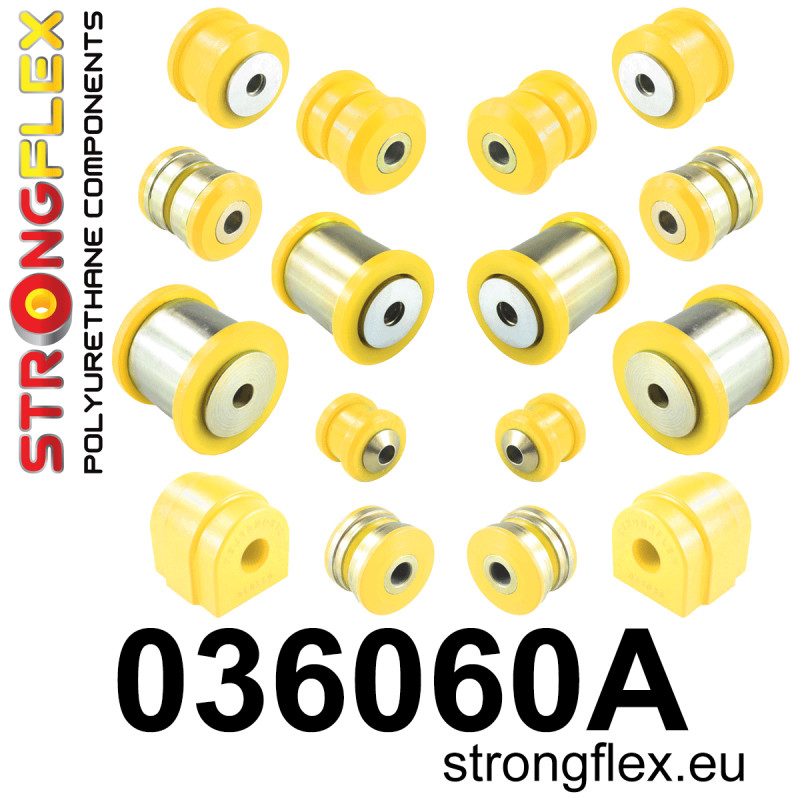 STRONGFLEX|036060A: Rear suspension bush kit SPORT BMW Seria 5 VI 09-17 F10/F11 F07 10-17 Sedan RWD xDrive 6 III