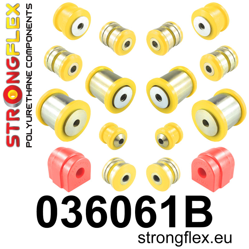 STRONGFLEX|036061B: Rear suspension bush kit BMW Seria 5 VI 09-17 F10/F11 F07 10-17 Touring RWD xDrive