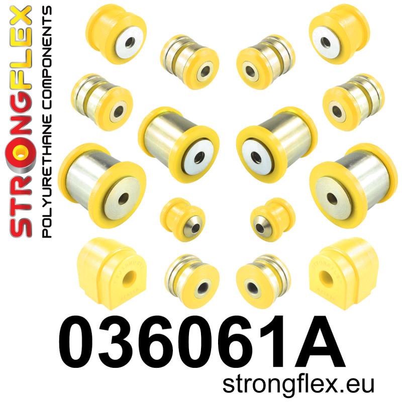 STRONGFLEX|036061A: Rear suspension bush kit SPORT BMW Seria 5 VI 09-17 F10/F11 F07 10-17 Touring RWD xDrive